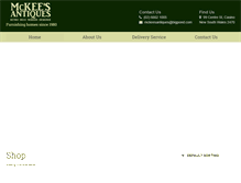 Tablet Screenshot of mckees-antiques.com